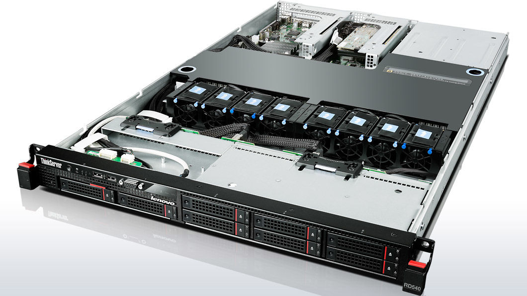 Lenovo ThinkServer RD540 server 0 GB Rack (1U) Intel® Xeon® E5 V2 Family E5-2620v2 2.1 GHz 8 GB DDR3-SDRAM 800 W