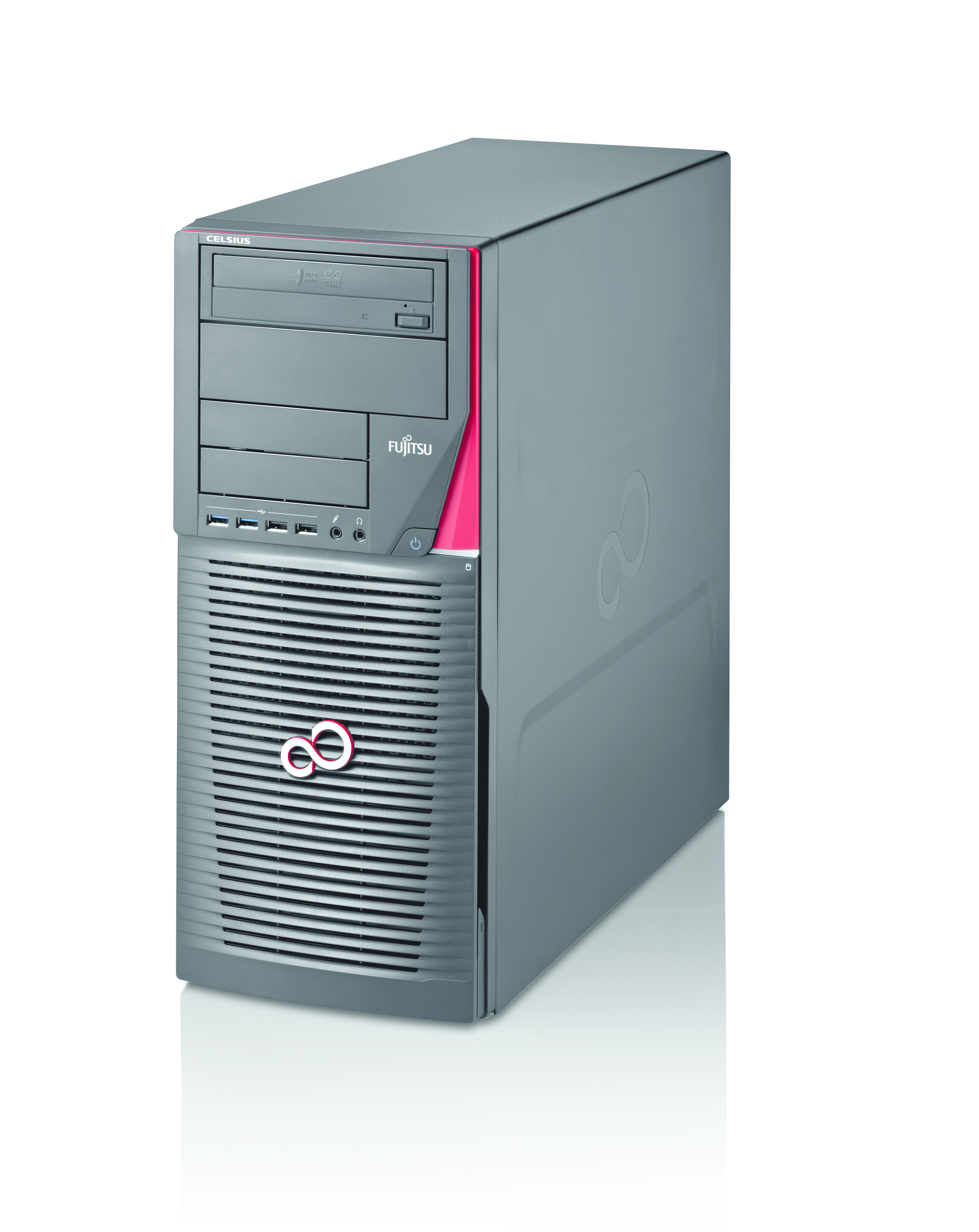 Fujitsu CELSIUS M730 Intel® Xeon® E5 Family E5-1620V2 16 GB DDR3-SDRAM 256 GB SSD Windows 7 Professional Desktop Workstation Black