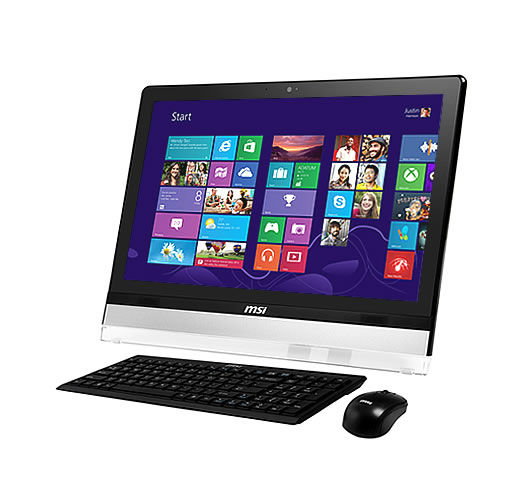 MSI Wind Top AE2212G-009TR All-in-One PC/workstation Intel® Core™ i5 i5-3470 54.6 cm (21.5") 1920 x 1080 pixels Touchscreen 4 GB DDR3-SDRAM 1 TB HDD NVIDIA® GeForce® GT 630M Windows 8 Black
