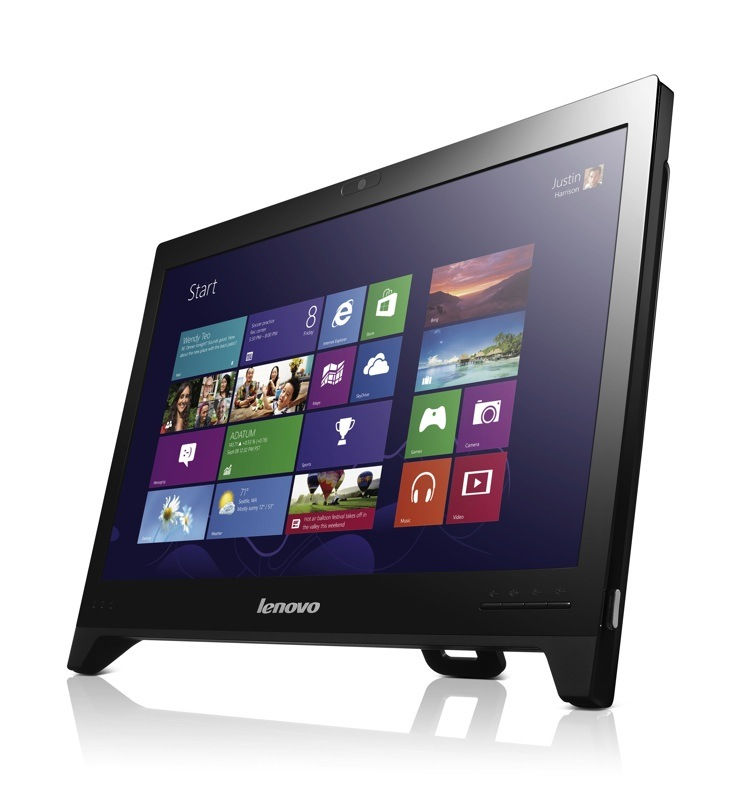 Lenovo IdeaCentre C245 AMD E E1-1200 47 cm (18.5") 1366 x 768 pixels All-in-One PC 2 GB DDR3-SDRAM 500 GB HDD Windows 8 Black