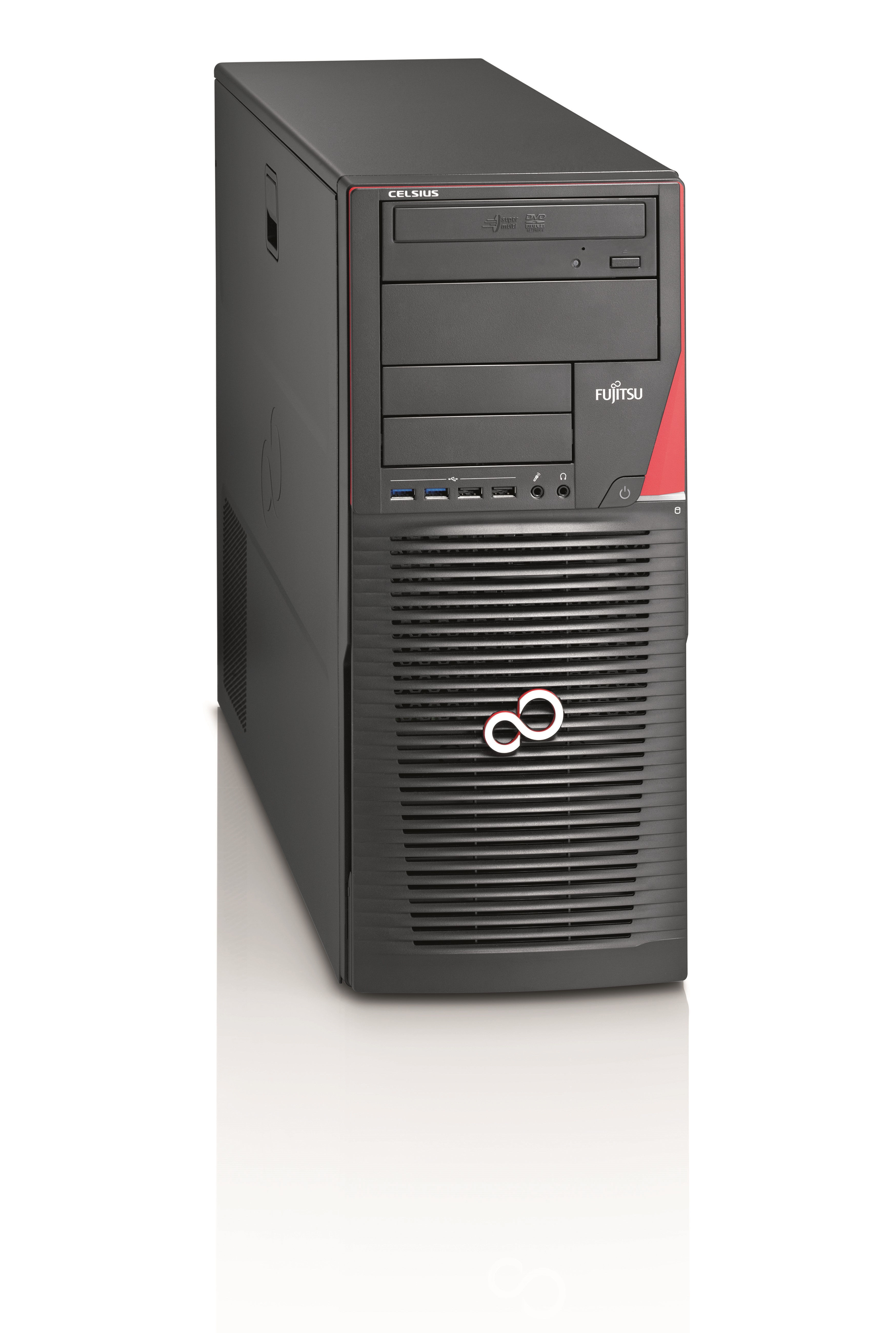 Fujitsu CELSIUS R930 Intel® Xeon® E5 Family E5-2640v2 32 GB DDR3-SDRAM 1.25 TB HDD+SSD NVIDIA® Quadro® K5000 Windows 7 Professional Workstation Black