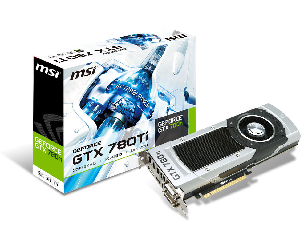 MSI GTX 780TI 3GD5 graphics card NVIDIA GeForce GTX 780 Ti 3 GB GDDR5