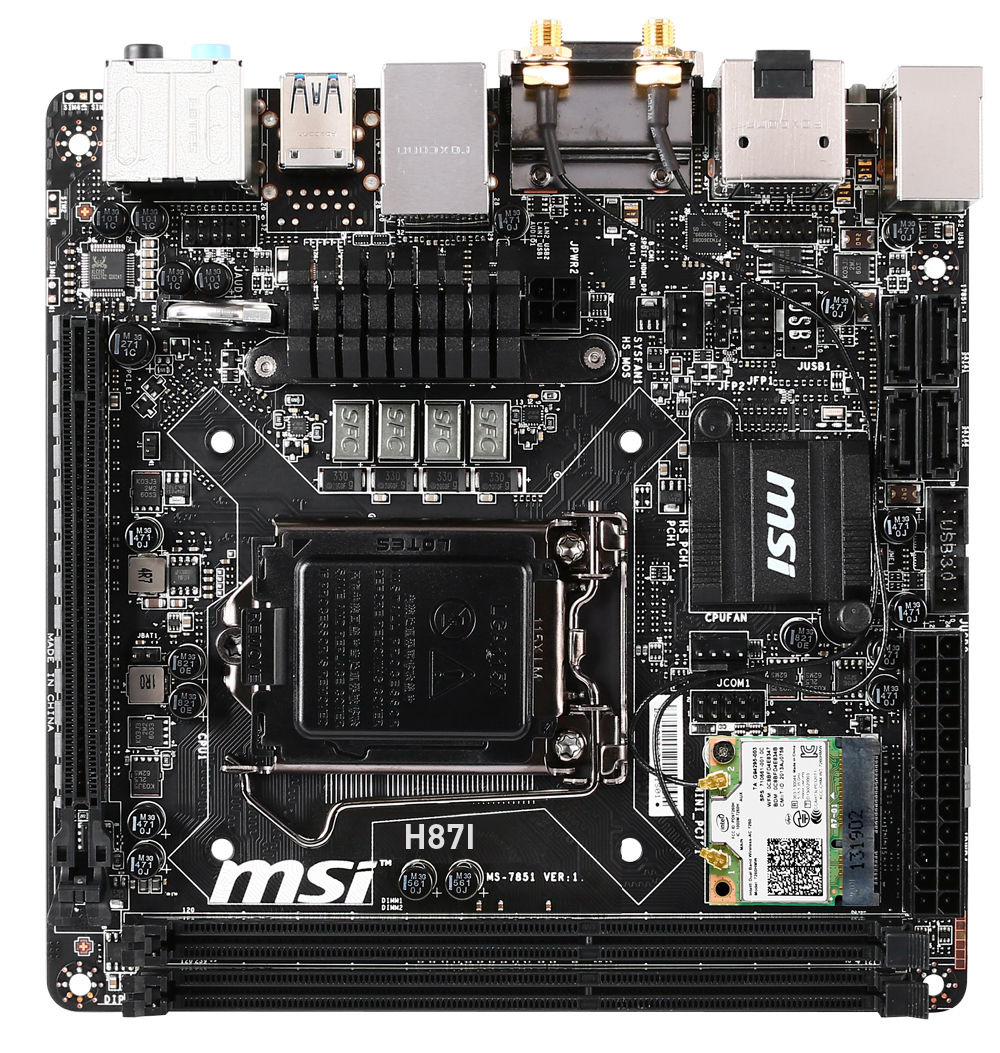MSI H87I AC Intel® H87 LGA 1150 (Socket H3) mini ITX