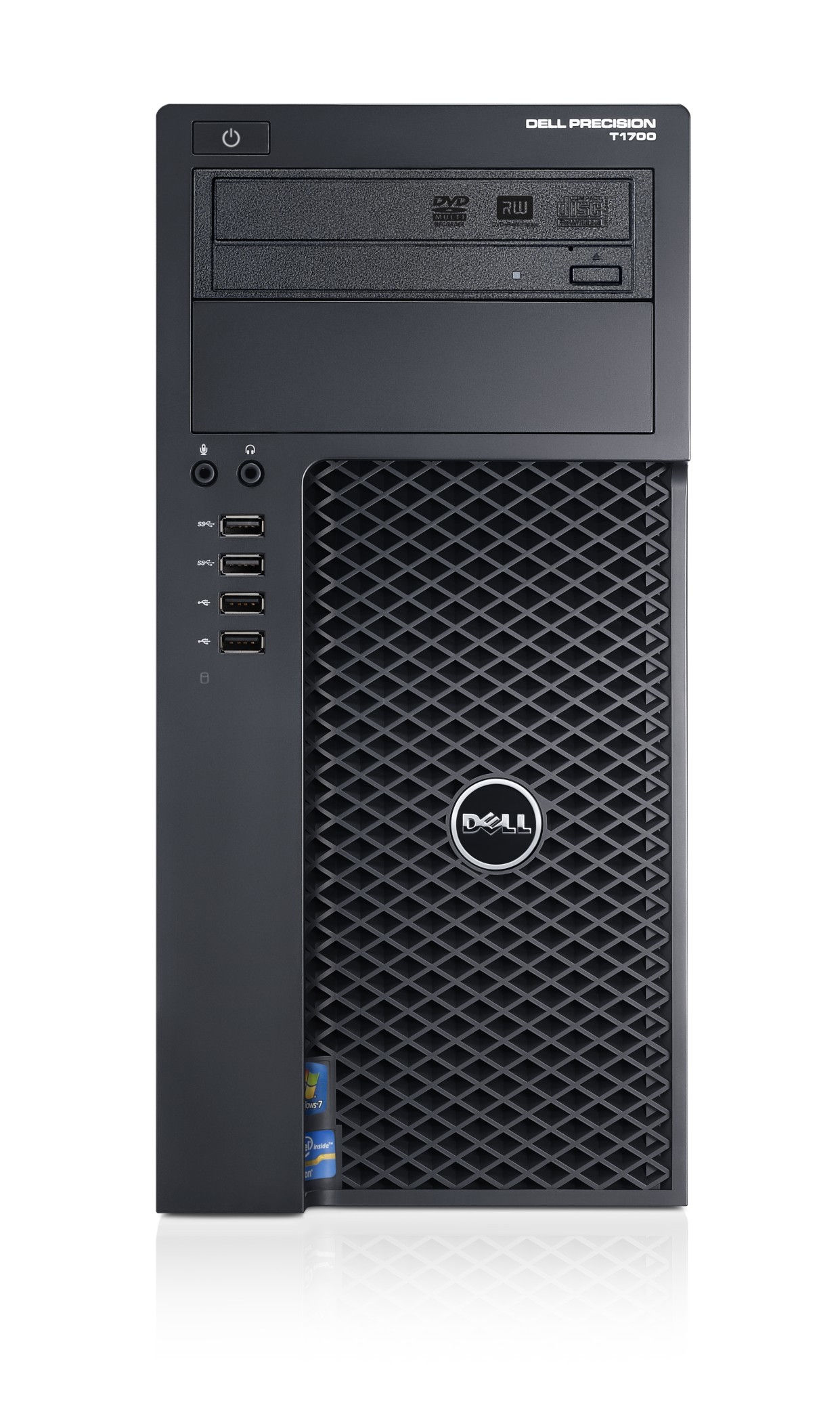 DELL Precision T1700 Intel® Core™ i3 i3-4130 4 GB DDR3-SDRAM 500 GB HDD Windows 7 Professional Mini Tower Workstation Black