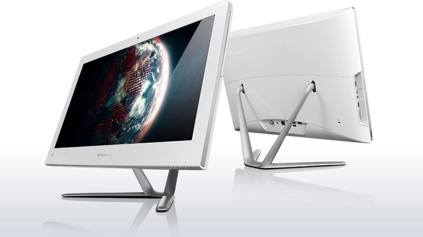 Lenovo Essential C540 Intel Pentium G G2030 58.4 cm (23") 1920 x 1080 pixels All-in-One PC 4 GB DDR3-SDRAM 500 GB HDD NVIDIA® GeForce® 615 Windows 8 White
