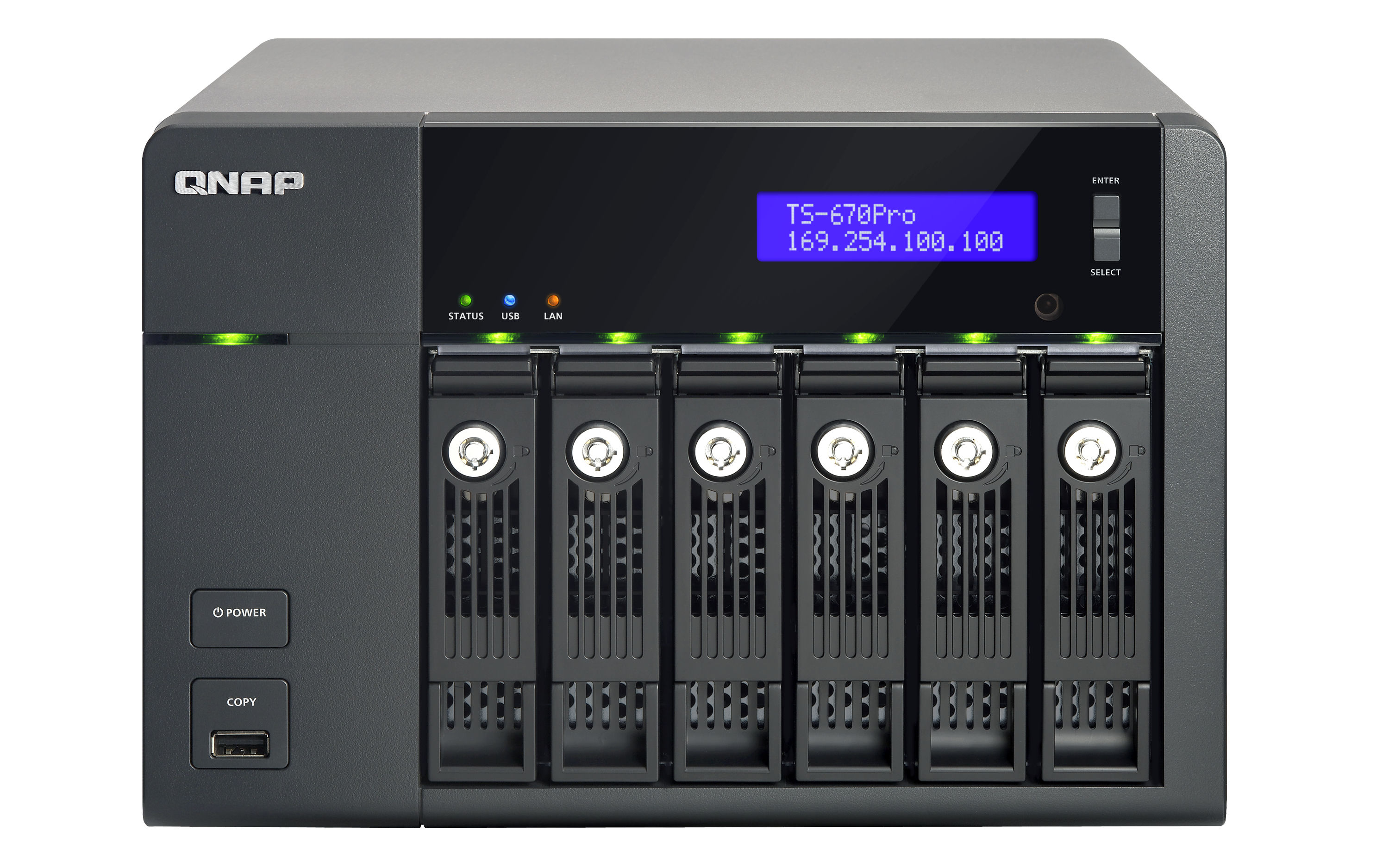 QNAP TS-670 Pro NAS Tower Intel® Core™ i3 i3-3220 2 TB DDR3 0 TB Black