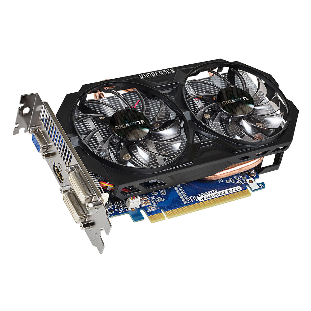 GIGABYTE GV-N65TOC-2GI (REV. 2.0) graphics card NVIDIA GeForce GTX 650 Ti 2 GB GDDR5