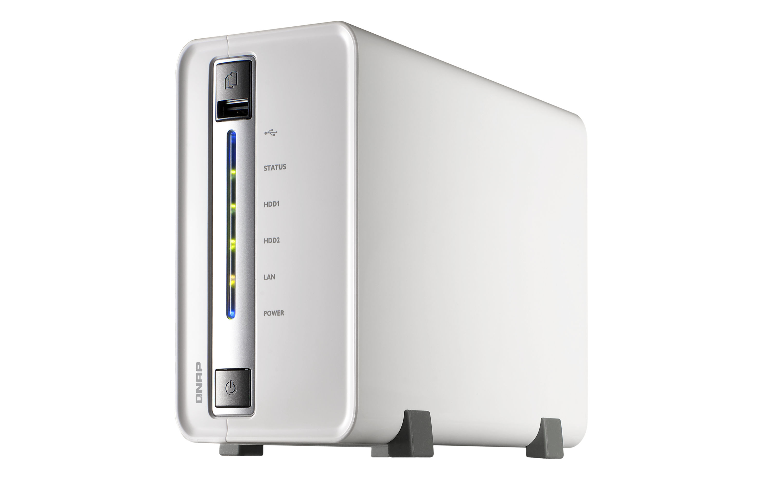 QNAP TS-212P NAS Marvell 512 GB DDR3 0 TB White