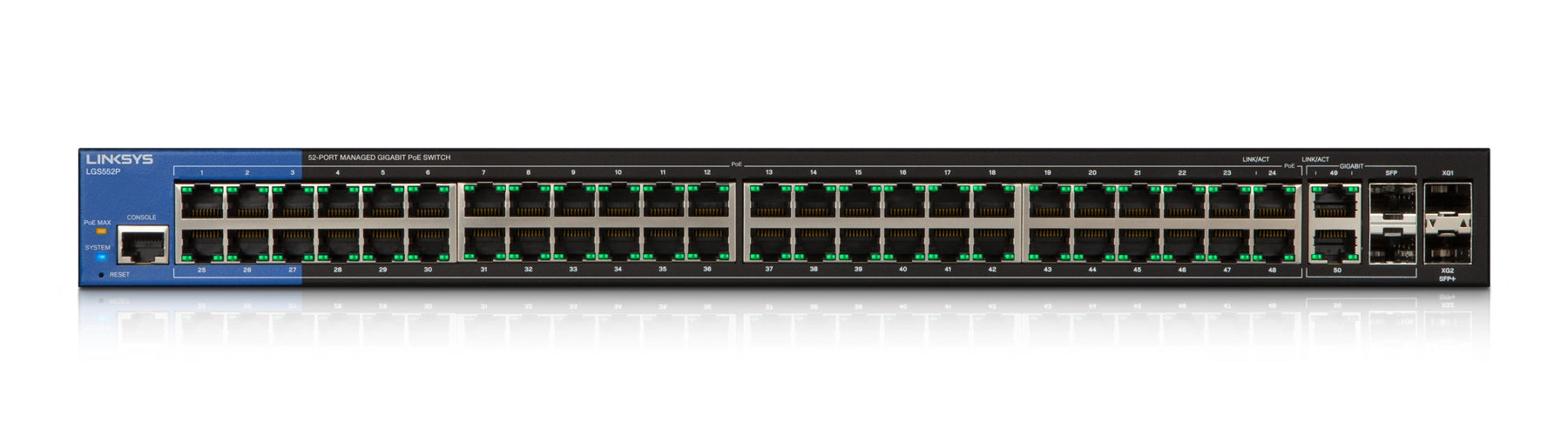 Linksys 52-Port Managed PoE+ Gigabit Switch (LGS552P)