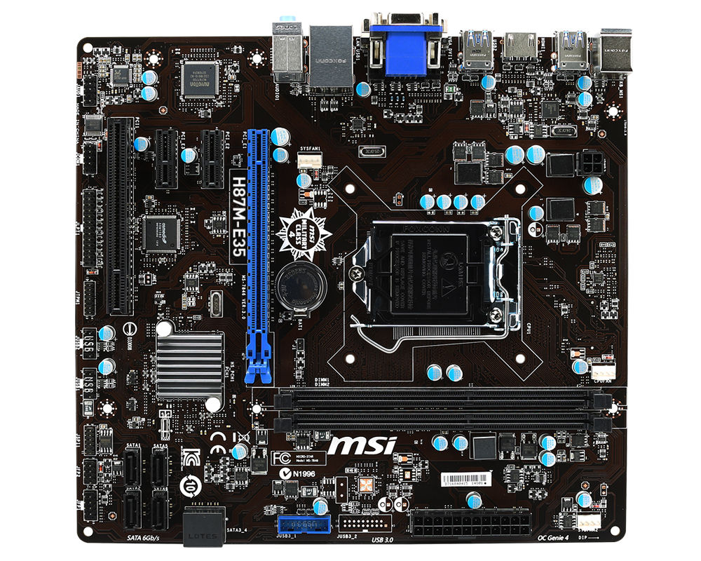 MSI H87M-E35 motherboard Intel® H87 LGA 1150 (Socket H3) micro ATX
