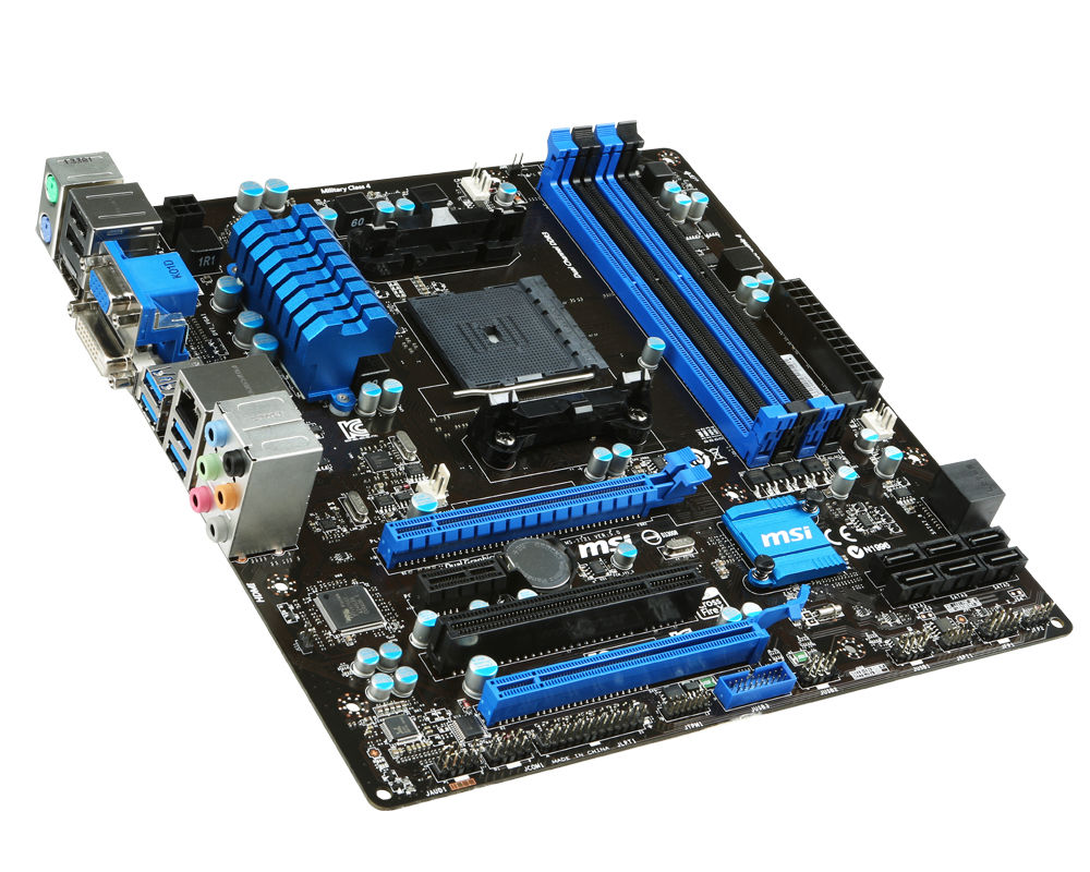 MSI A88XM-E45 motherboard AMD A88X Socket FM2+ micro ATX