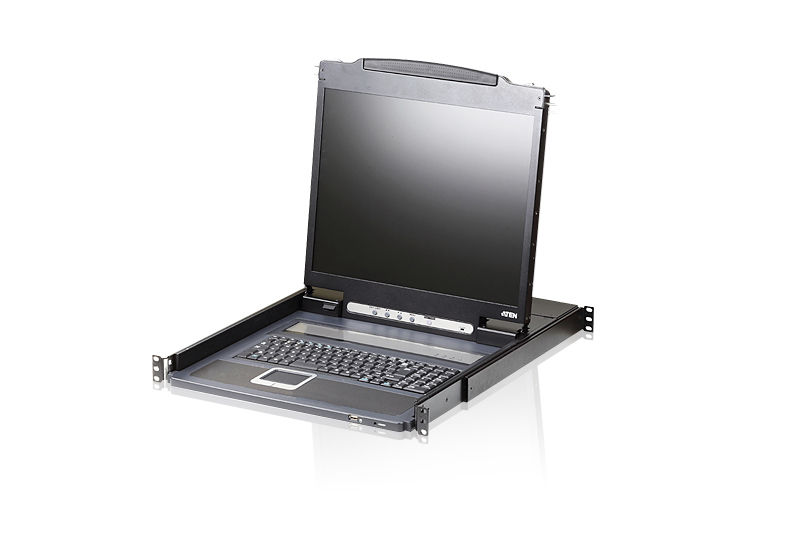 ATEN CL3000N rack console 48.3 cm (19") 1280 x 1024 pixels Metal Black 1U