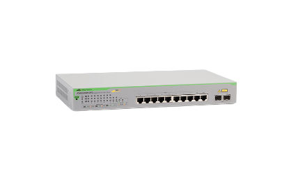 Allied Telesis GS950/10PS Managed Gigabit Ethernet (10/100/1000) Power over Ethernet (PoE) Green, Grey
