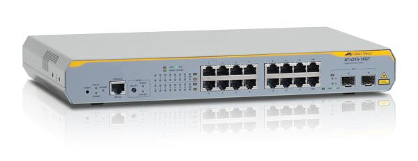 Allied Telesis AT-x210-16GT-50 Managed L2+ Gigabit Ethernet (10/100/1000) Grey