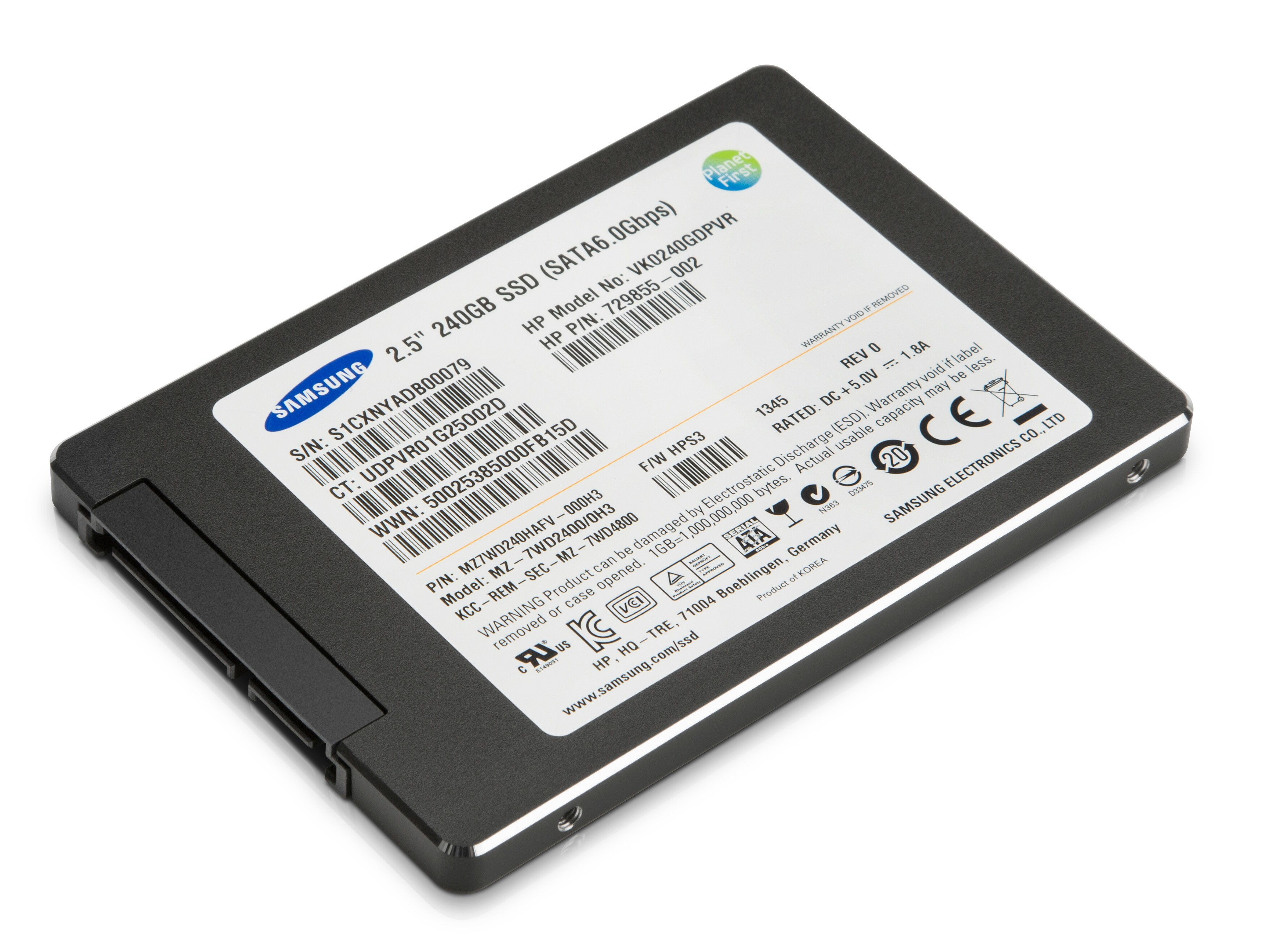 HP F0W95AA internal solid state drive 480 GB 2.5" Serial ATA MLC