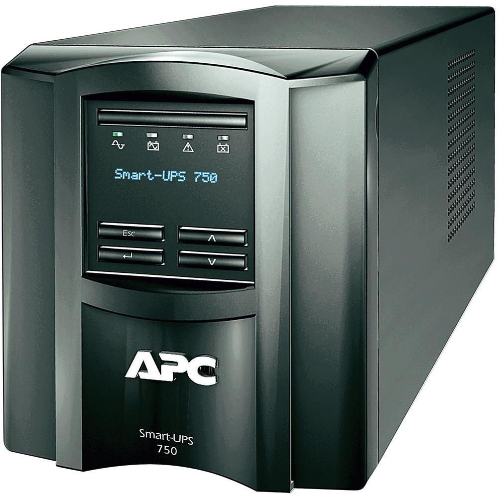 APC Smart-UPS 750VA LCD 230V uninterruptible power supply (UPS) 0.75 kVA 500 W 6 AC outlet(s)