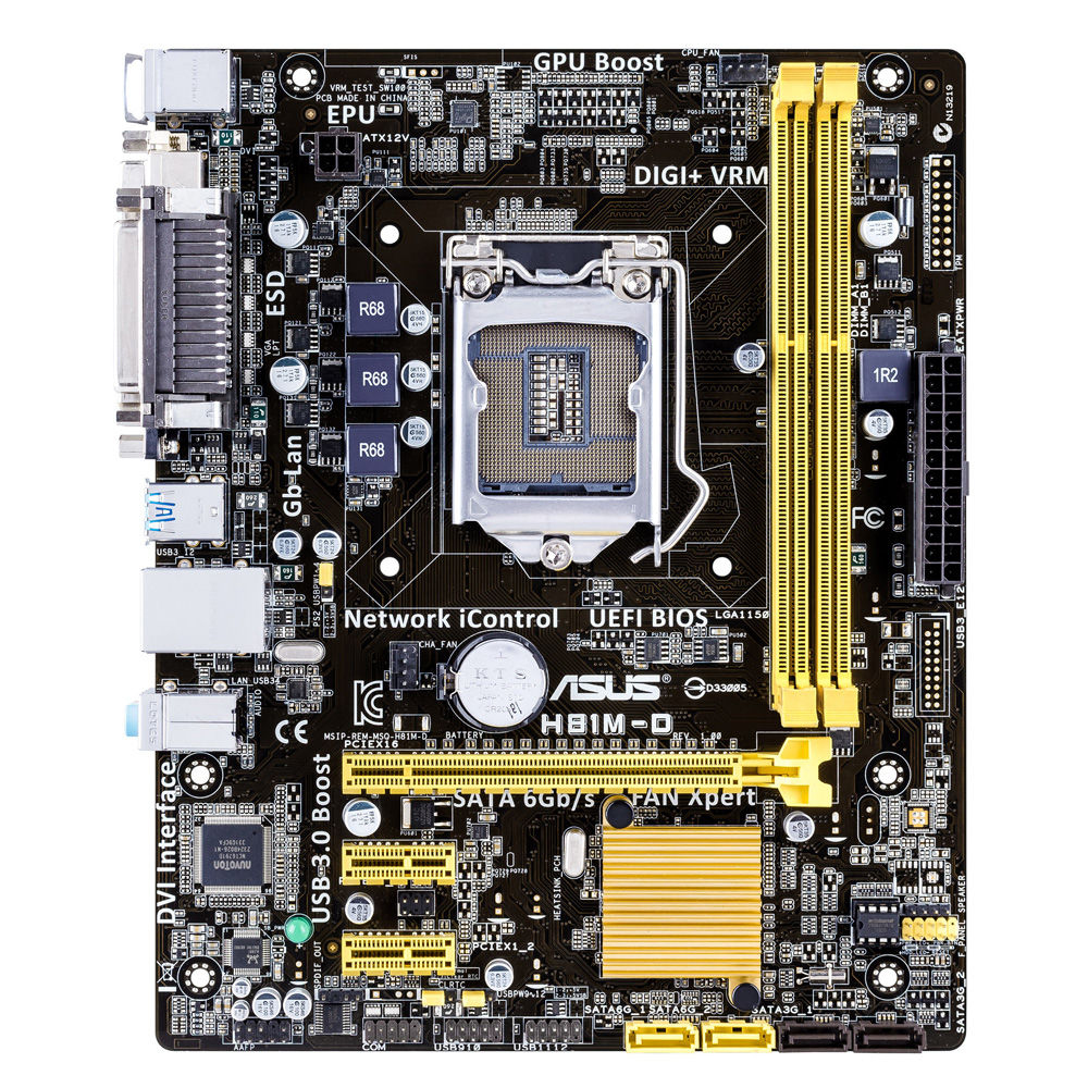 ASUS H81M-D Intel® H81 LGA 1150 (Socket H3) micro ATX