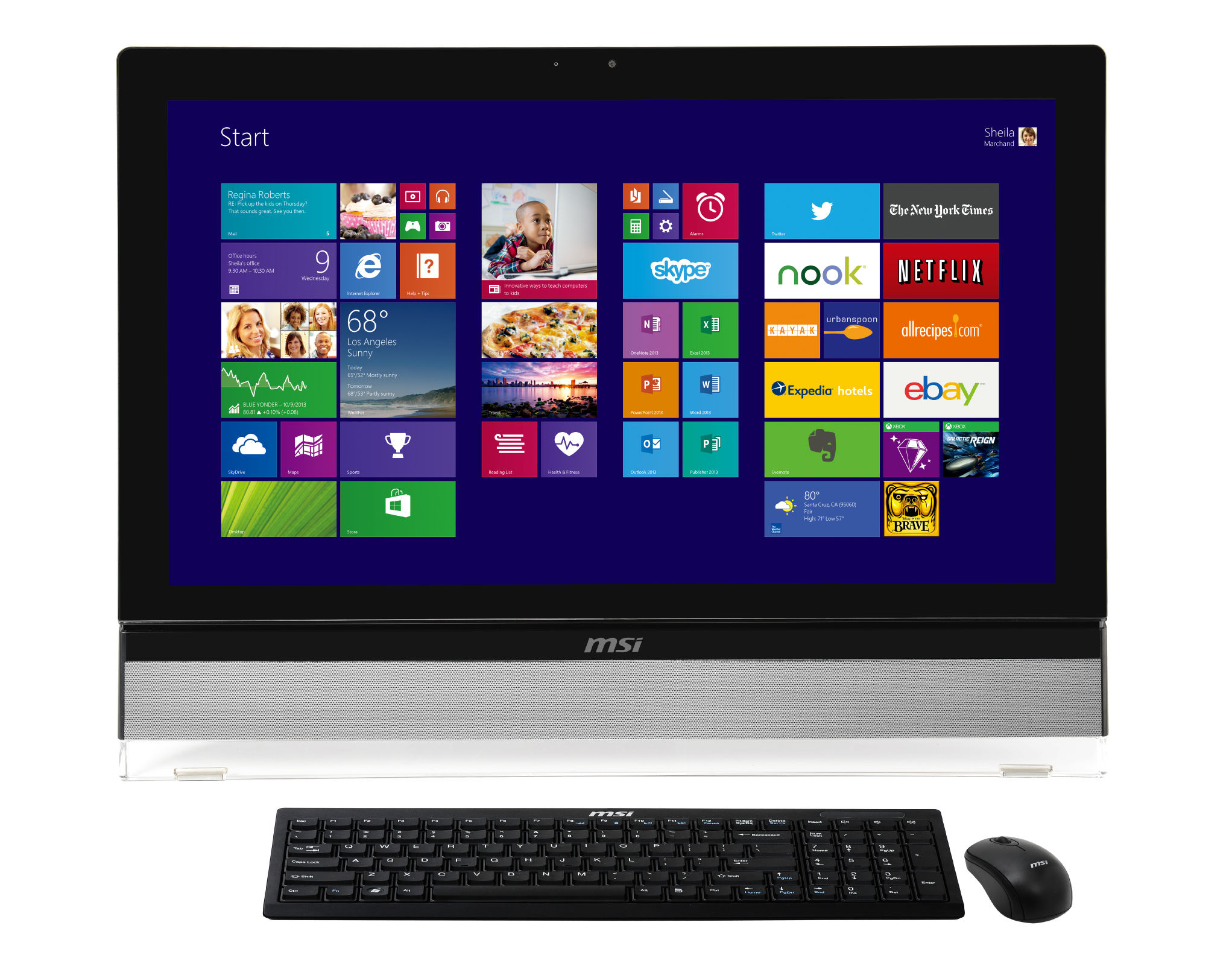 MSI Wind Top AE270-004EU All-in-One PC/workstation Intel® Core™ i3 i3-4130 68.6 cm (27") 1920 x 1080 pixels 4 GB DDR3-SDRAM 1 TB HDD Windows 8.1 Wi-Fi 4 (802.11n) Black