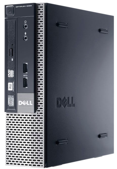DELL OptiPlex 9020 USFF Intel® Core™ i5 i5-4570S 4 GB DDR3-SDRAM 320 GB HDD Windows 7 Professional PC Black, Silver