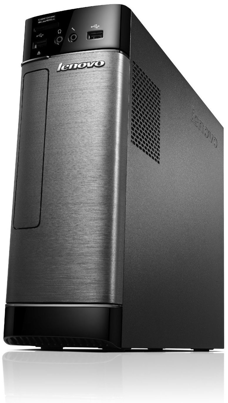 Lenovo IdeaCentre H515s AMD E E1-2500 4 GB DDR3-SDRAM 500 GB HDD Windows 8.1 Mini Tower PC Black, Silver