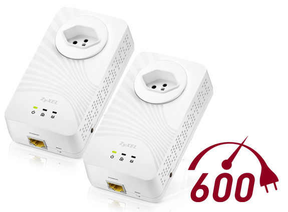 Zyxel PLA5215 Starter Kit 600 Mbit/s Ethernet LAN Wi-Fi White 2 pc(s)