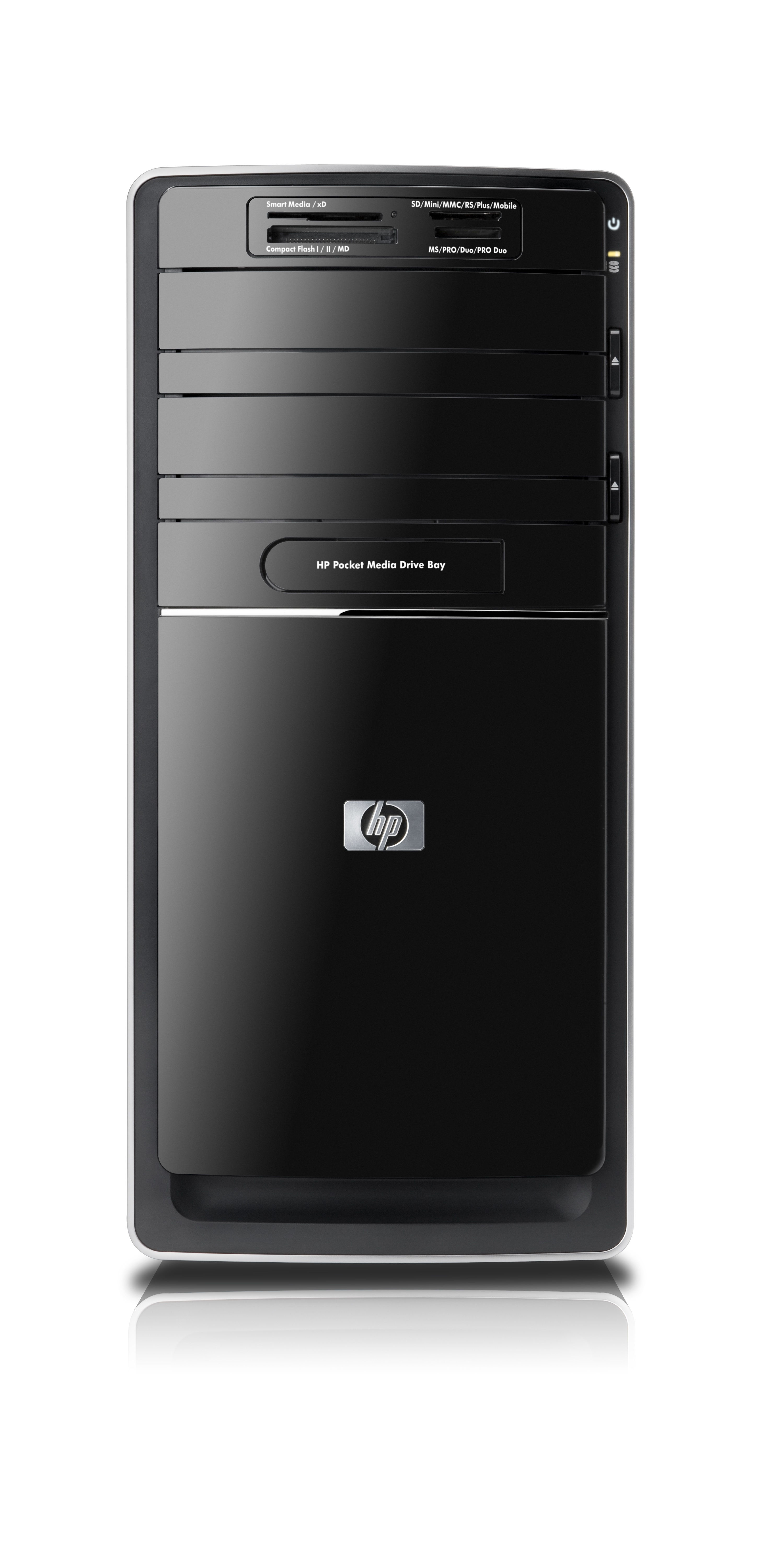 HP Pavilion p6045es Intel® Core™2 Quad Q8200 4 GB DDR2-SDRAM 500 GB HDD AMD Radeon HD 4350 Windows Vista Home Premium Mini Tower PC Black