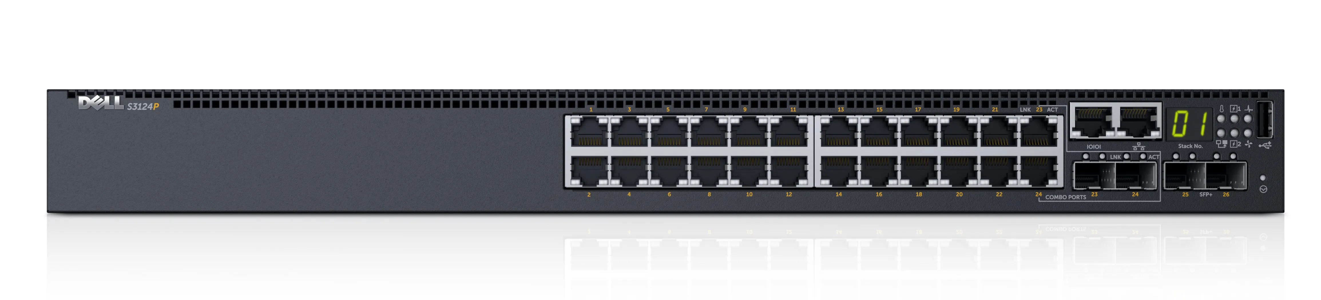 210-AIMO - Dell 24-Port PoE+ 4-Port SFP/SFP+ Layer 3 Switch