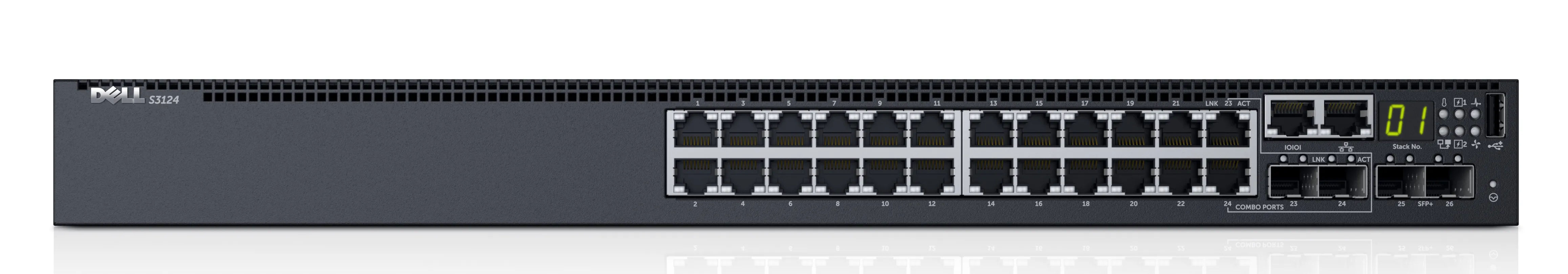 210-AIMQ - Dell S3124F 24x SFP 10/100/1000BSX 2x SFP+ Switch