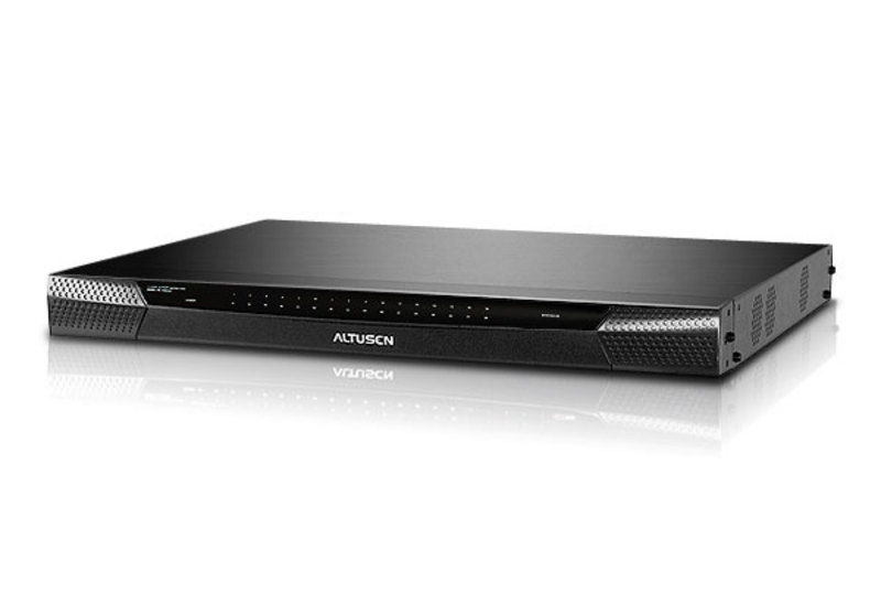 ATEN KM0216 KVM switch Rack mounting Black
