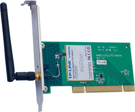 TP-Link 54Mbps 802.11a/b/g Wireless PCI Adapter 54 Mbit/s
