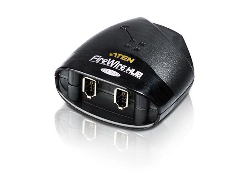 ATEN FH300 interface hub 400 Mbit/s Black
