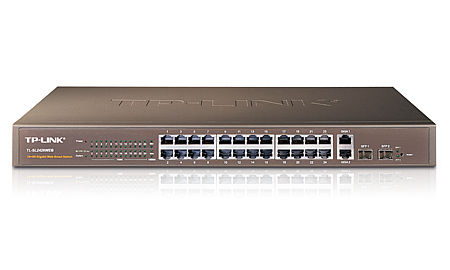 TP-Link 24-Port 10/100Mbps + 4-Port Gigabit Web Smart Switch Managed