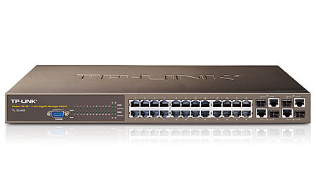 TP-Link 24-Port 10/100Mbps + 4-Port Gigabit L2 Managed Switch L3