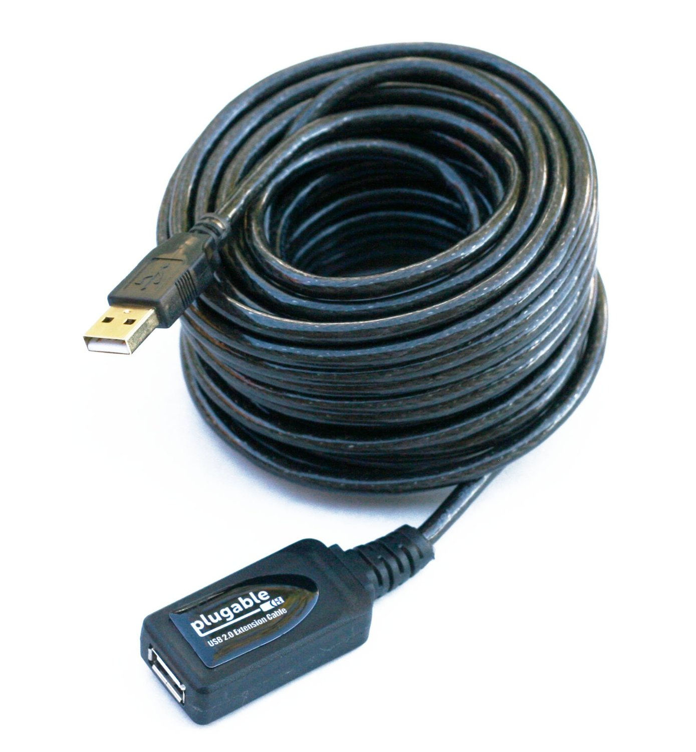 Plugable Technologies USB2-5M USB cable USB 2.0 USB A 0.48 Gbit/s Black