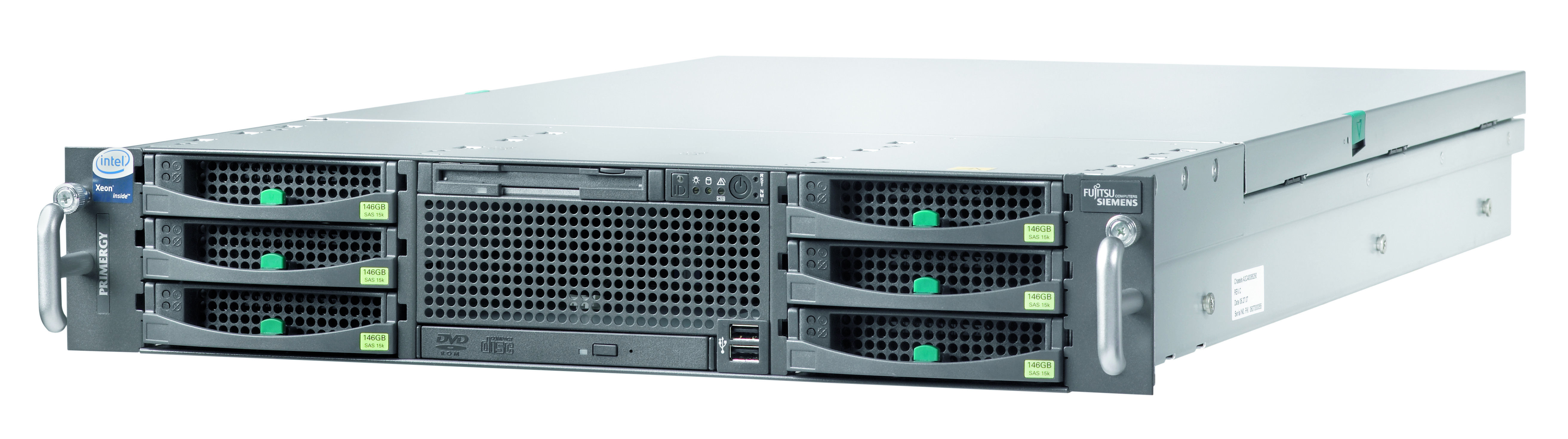 Fujitsu PRIMERGY RX300 S4 server 146 GB Rack (2U) Intel® Xeon® 5000 Sequence E5420 2.5 GHz 2 GB 700 W