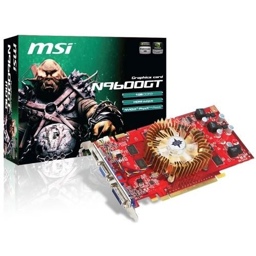 MSI V187-013R graphics card GeForce 9600 GT 1 GB GDDR3