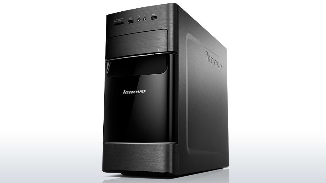 Lenovo IdeaCentre H530 Intel® Core™ i3 i3-4130 8 GB DDR3-SDRAM 1 TB Hybrid-HDD Windows 8 Tower PC Black, Stainless steel