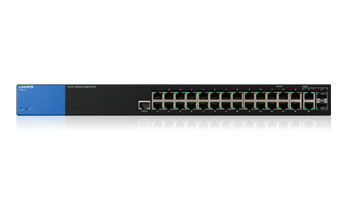 Linksys LGS528 network switch Managed L2/L3 Gigabit Ethernet (10/100/1000) 1U Black