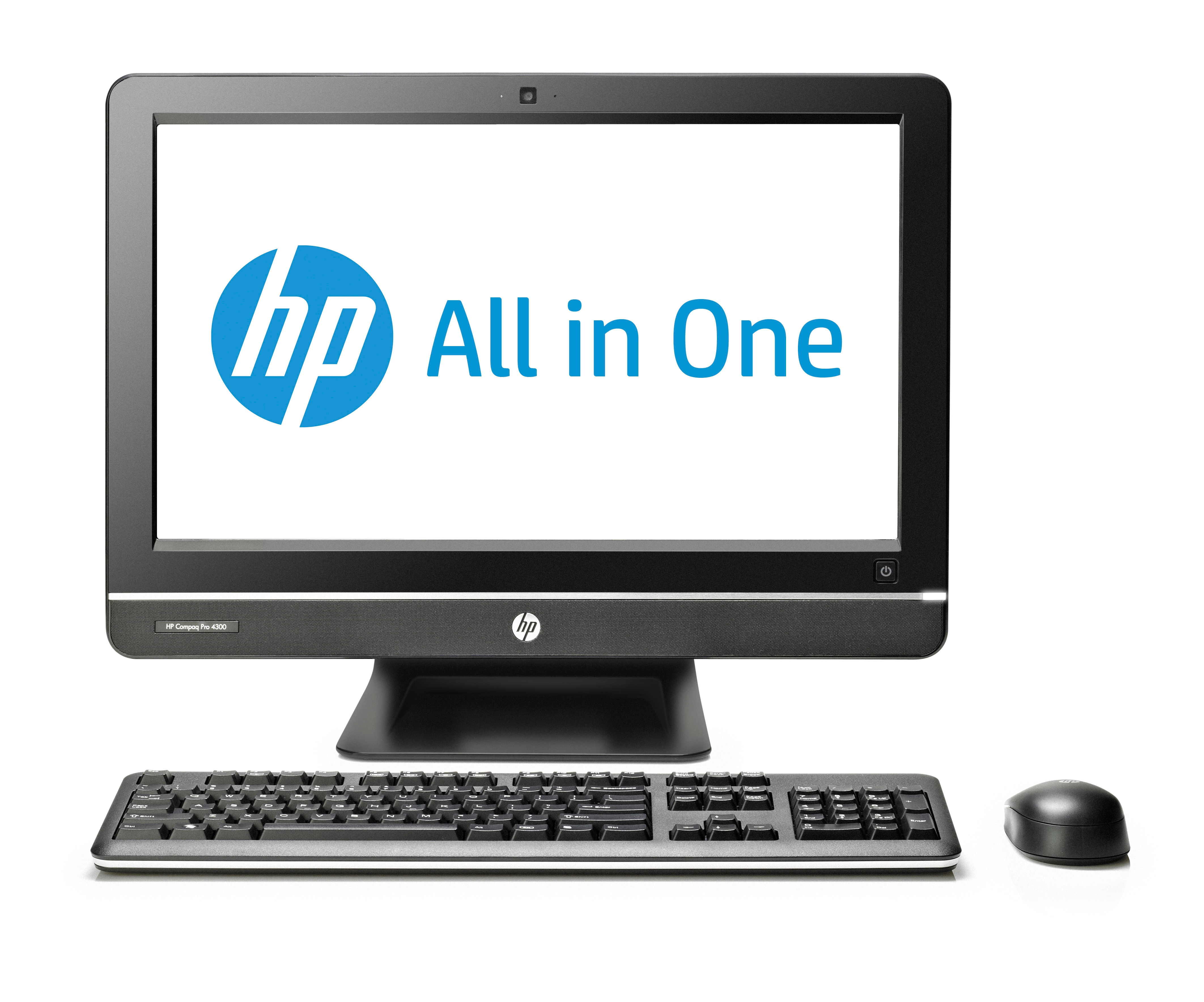 HP Compaq Pro 4300 Intel Pentium G G860 50.8 cm (20") 1920 x 1080 pixels All-in-One PC 2 GB DDR3-SDRAM 500 GB HDD Windows 7 Professional Black