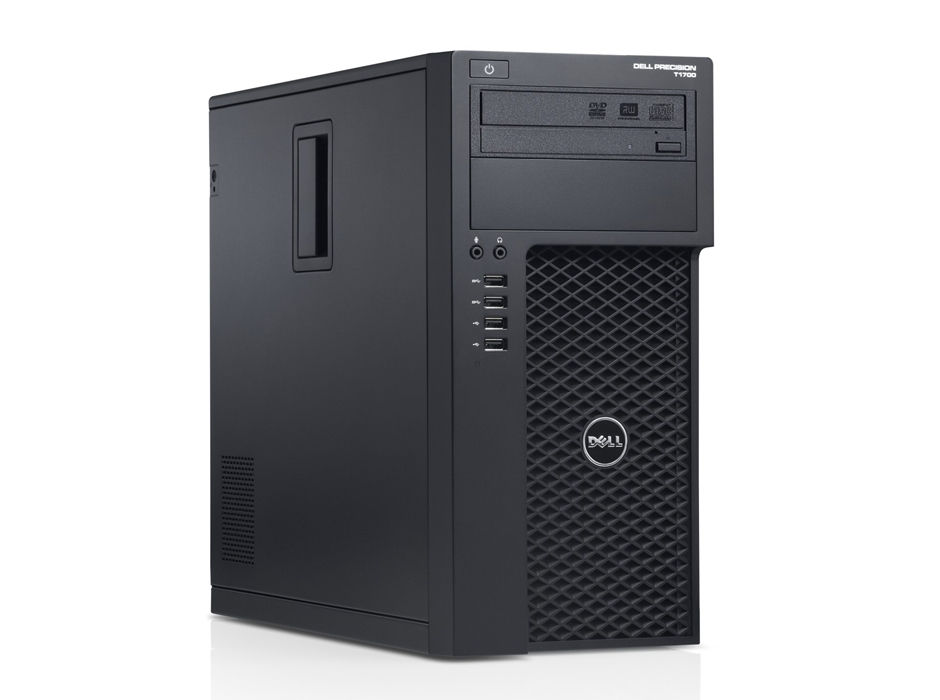 DELL Precision T1700 Intel® Xeon® E3 V3 Family E3-1240V3 8 GB DDR3-SDRAM 1 TB HDD NVIDIA® Quadro® K600 Windows 7 Professional Mini Tower Workstation Black