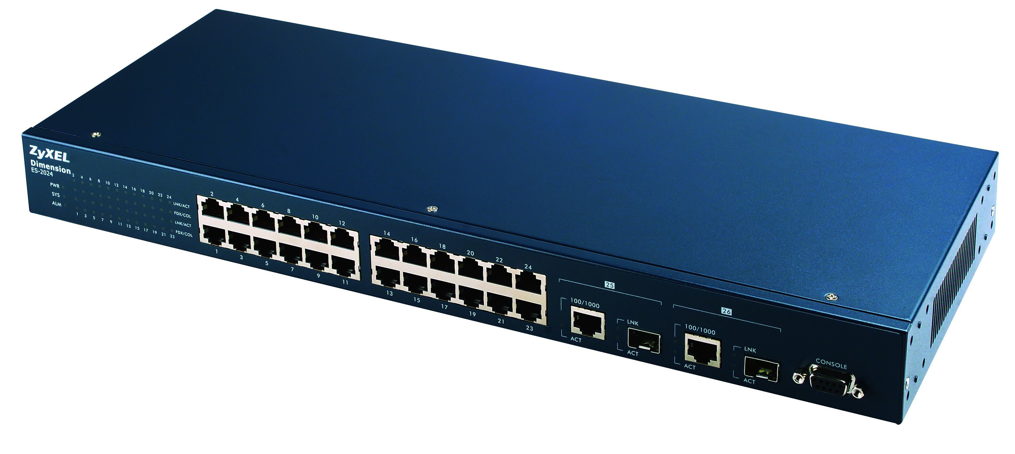Zyxel ES-2024 network switch Managed L2 Blue