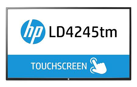 HP LD4245tm computer monitor 106.7 cm (42") 1920 x 1080 pixels Touchscreen Table Black