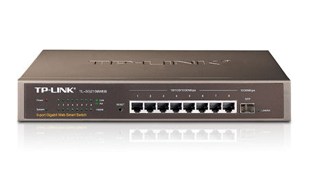 TP-Link 8-Port Gigabit Web Smart Switch with 1 SFP Slot Managed