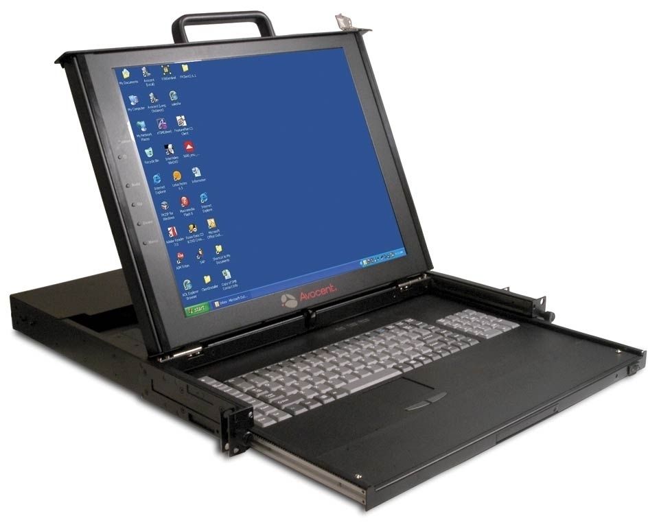 Vertiv Avocent 1U Dual Rail 17" LCD Console - US keyboard and EU power cord rack console 43.2 cm (17") 1280 x 1024 pixels