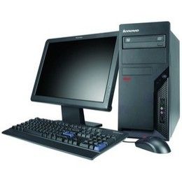 Lenovo ThinkCentre M57p Intel® Core™2 Duo E8400 1 GB DDR2-SDRAM 250 GB Intel® GMA 3100 Windows Vista Business Tower PC Black