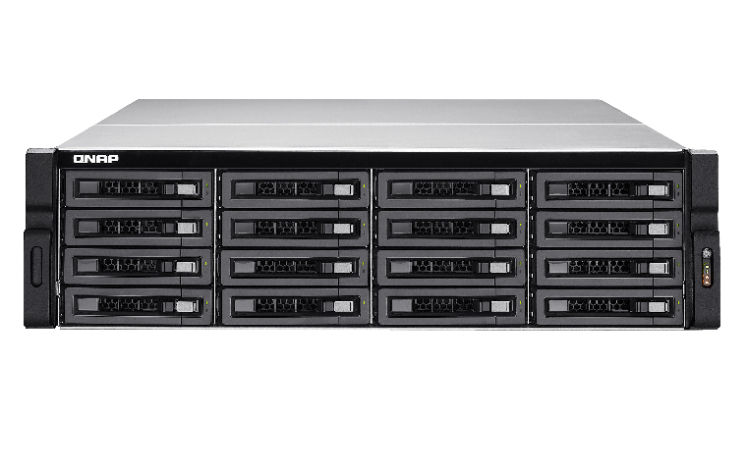 QNAP TS-EC1680U-RP NAS/storage server Rack (3U) Intel® Xeon® E3 V3 Family 4 GB DDR3 0 TB QNAP Turbo System Grey