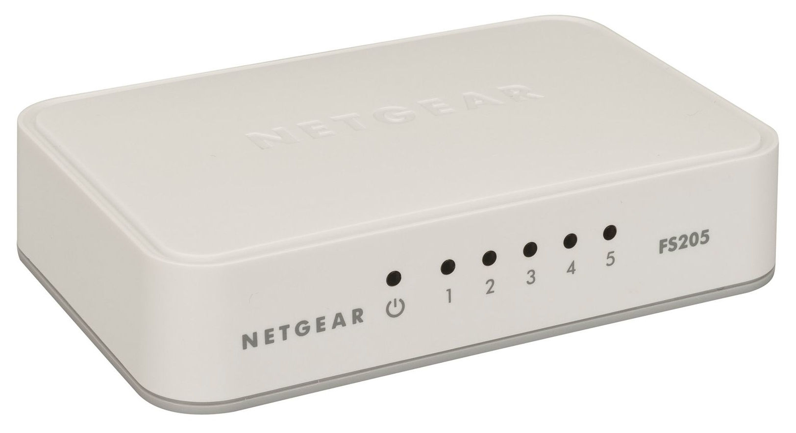 NETGEAR FS205-100PAS network switch Unmanaged L2 Fast Ethernet (10/100) White