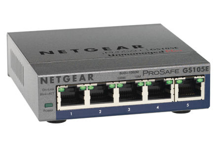 NETGEAR 5-Port PoE Gigabit Ethernet Plus Switch (GS105PE)
