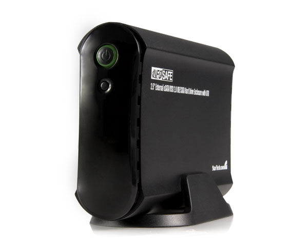 StarTech.com 3.5in Black eSATA USB 2.0 to IDE SATA External Hard Drive Enclosure