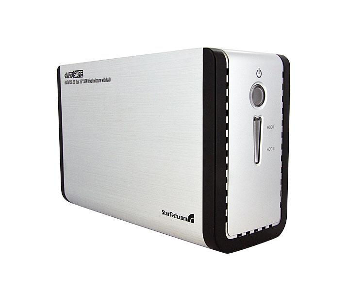 StarTech.com SAT3520U2ER storage drive enclosure Silver